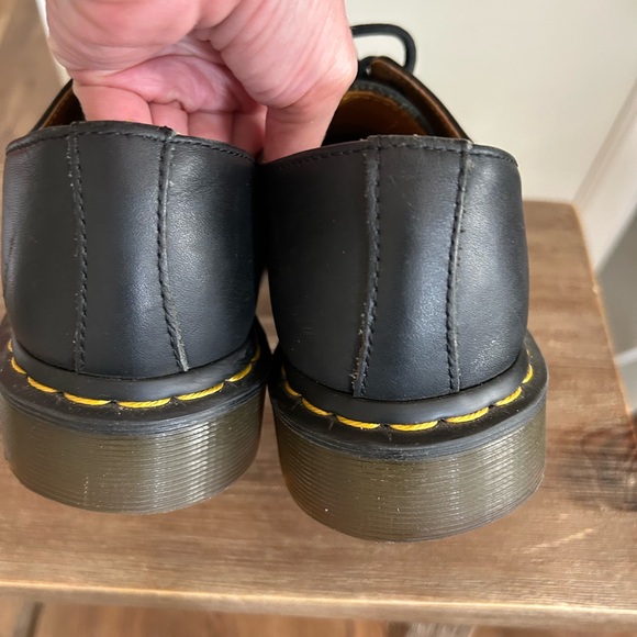 Dr Marten's 1461 Oxford Leather Black Shoes 6M 7L - Picture 4 of 9